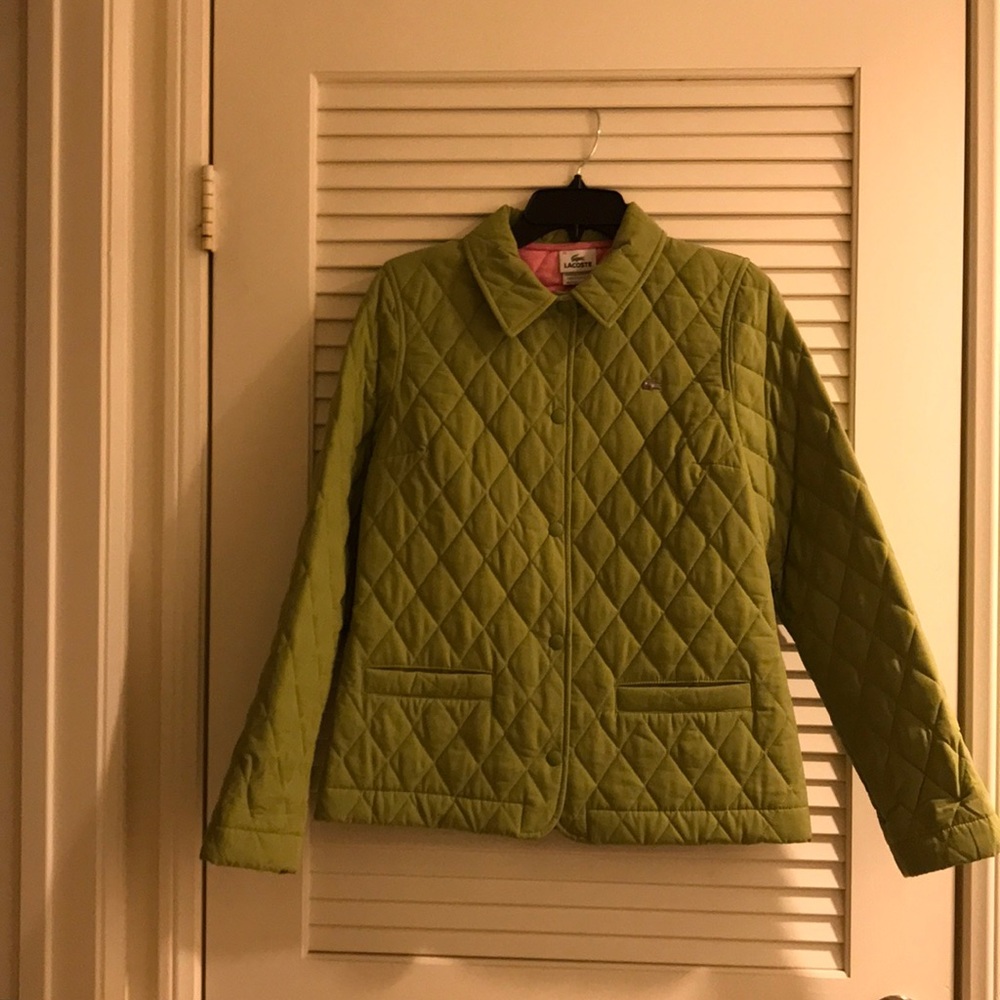 Lacoste Green Quilted Jacket Size 40